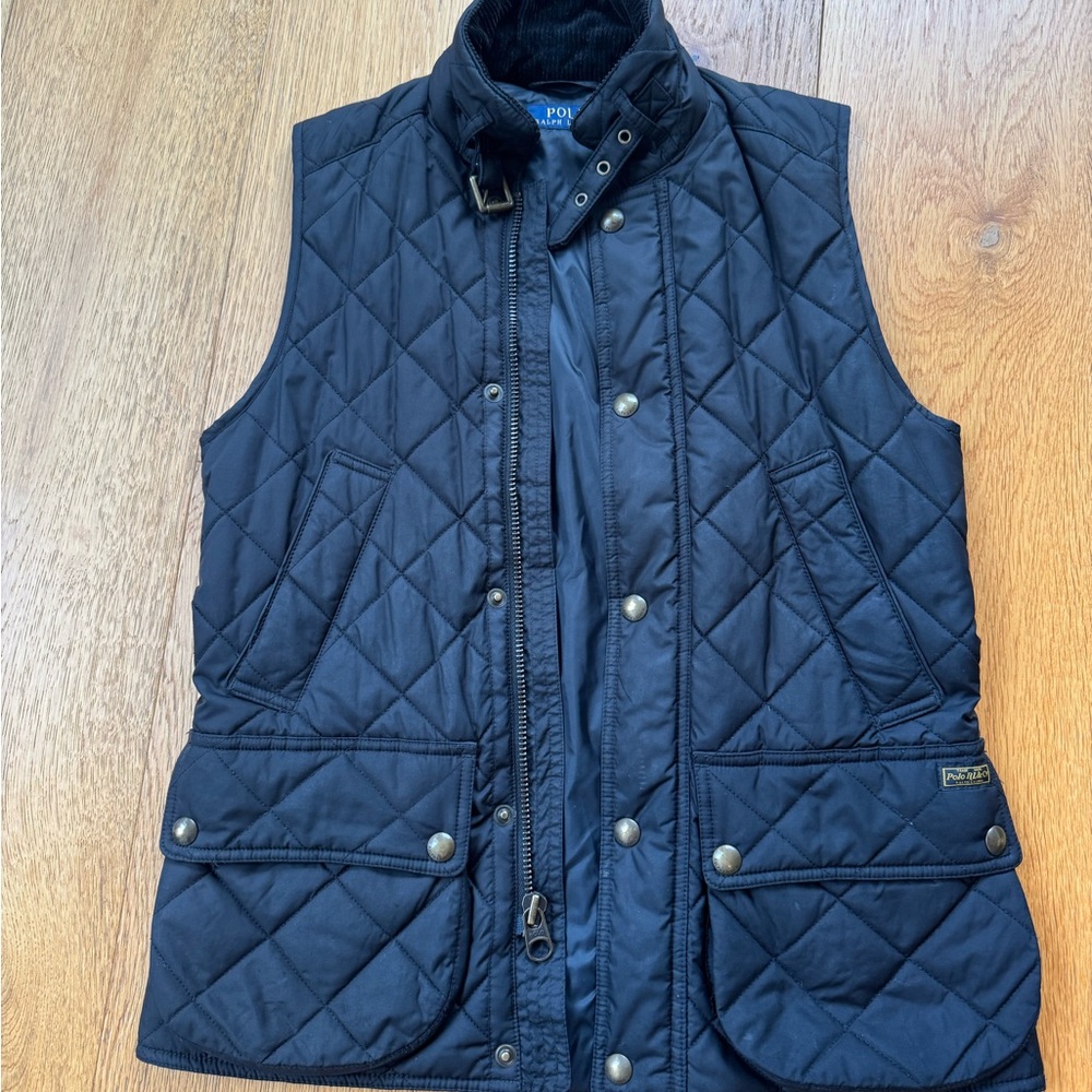 Ralph Lauren Women's Navy Quilted Vest